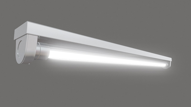 Tube Fluorescent Light 1 Meter long 3D 모델 .c4d .max .obj .3ds .fbx .stl .blend 