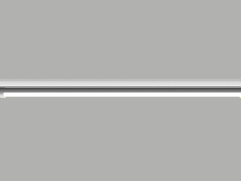 Tube Fluorescent Light 1 Meter long 3D 모델