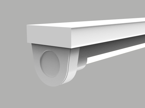 Tube Fluorescent Light 1 Meter long 3D 모델