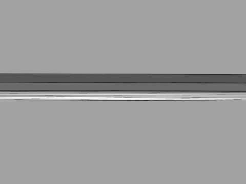 Tube Fluorescent Light 1 Meter long 3D 모델