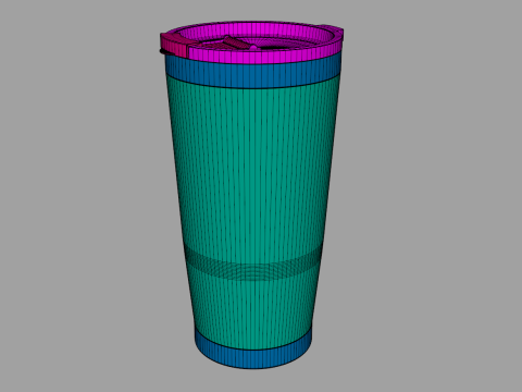 タンブラーカップ 20オンス 3Dモデル