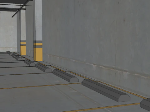 Underground Parking 3D Model