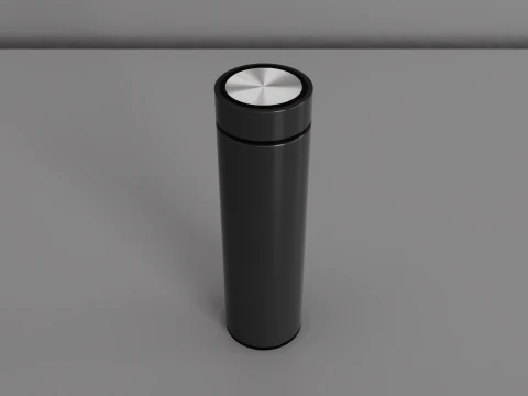 Vacuum Flask Thermal Cup With Strainer 3D Model