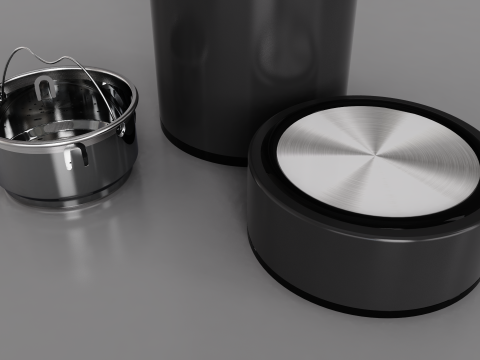 Vacuum Flask Thermal Cup With Strainer Model 3D