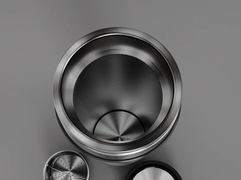 Vacuum Flask Thermal Cup With Strainer 3D Model