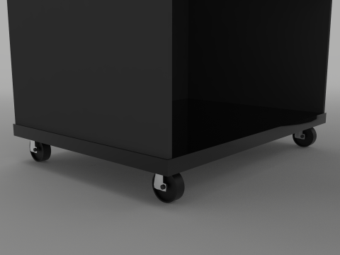 Valet Parking Podium with Umbrella 3D 模型