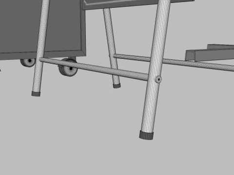 Valet Parking With Umbrella 2 3D Model