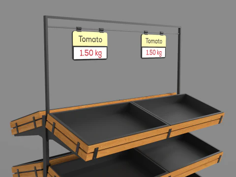 Vegetables Display Stand 3D Model