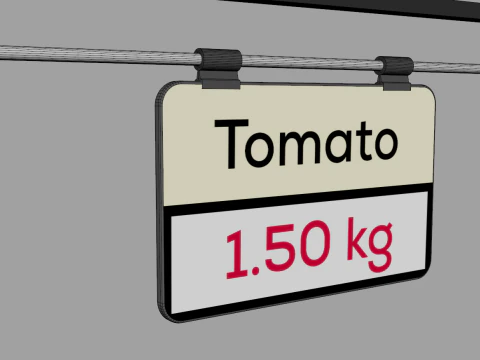Vegetables Display Stand 3D Model