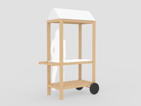Vendor Cart Modello 3D