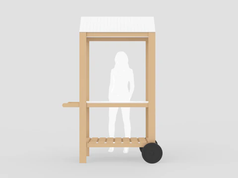 Vendor Cart 3D Model