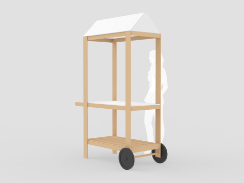 Vendor Cart Modelo 3D