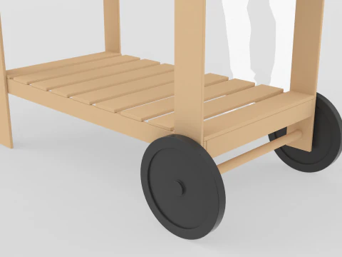 Vendor Cart 3D Model