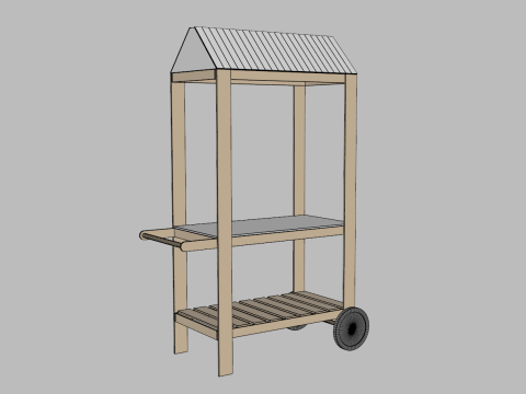 Vendor Cart Modelo 3D