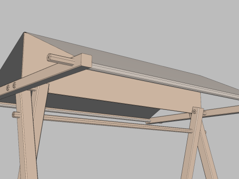 Vendor Display Stand 3D Modell