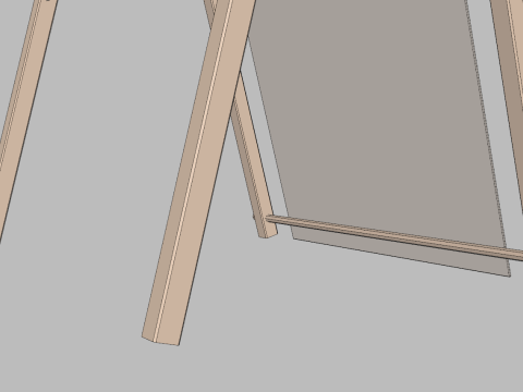 Vendor Display Stand 3D Modell