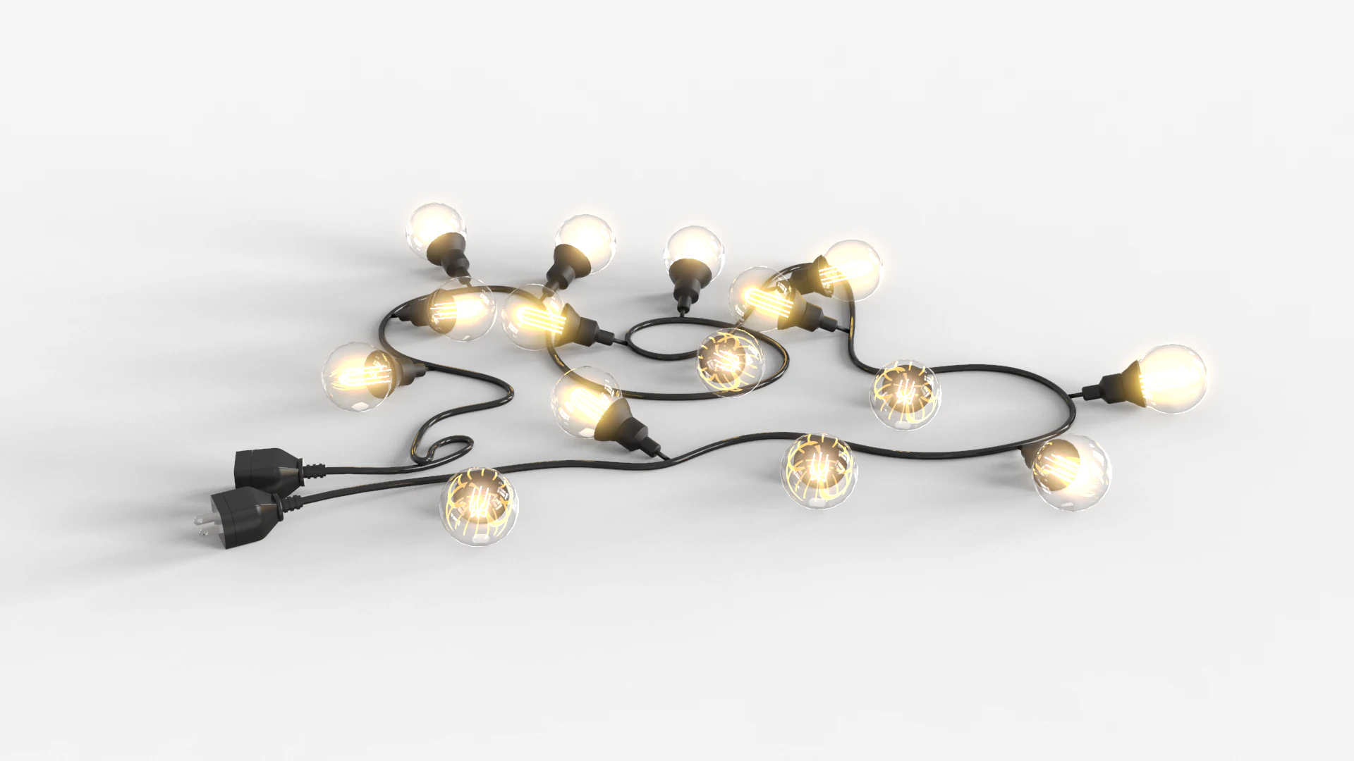 Vintage Lights 3D Model .c4d .max .obj .3ds .fbx .stl .blend