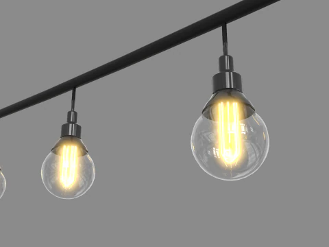 Stringa di luci vintage Modello 3D