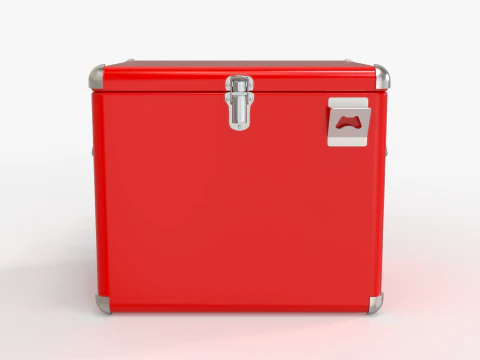 Vintage Metal Cooler 3D Model