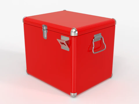 Vintage Metal Cooler 3D Model