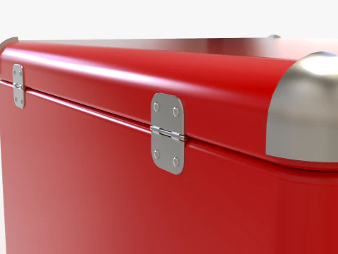 Vintage Metal Cooler 3D Model