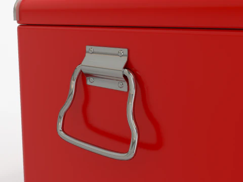 Vintage Metal Cooler 3D Model
