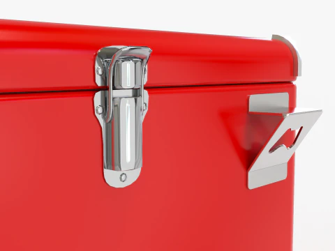 Vintage Metal Cooler 3D Model