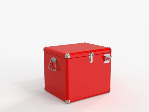 Vintage Metal Cooler 3D Model