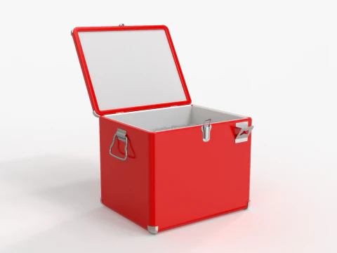 Vintage Metal Cooler 3D Model