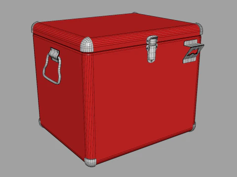Vintage Metal Cooler 3D Model