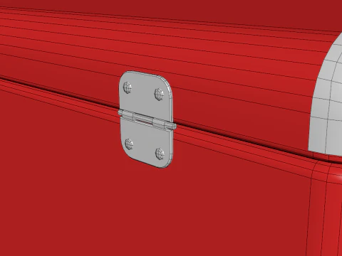 Vintage Metal Cooler 3D Model