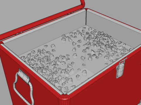 Vintage Metal Cooler 3D Model