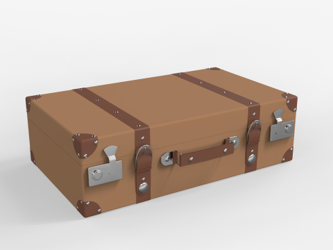 Vintage Suitcase 3D Model