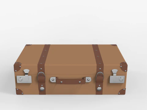 Vintage Suitcase 3D Model