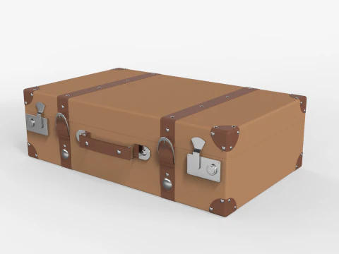 Vintage Suitcase 3D Model