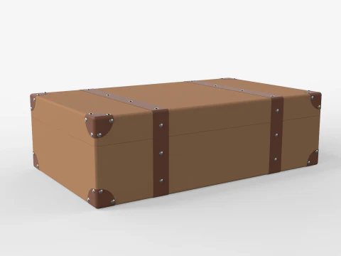 Vintage Suitcase 3D Model
