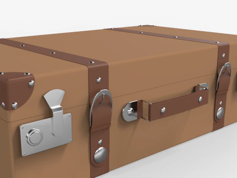 Vintage Suitcase 3D Model