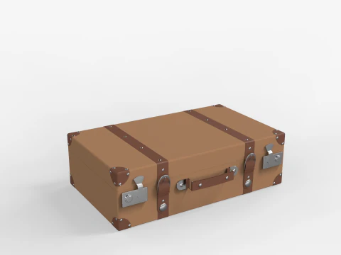 Vintage Suitcase 3D Model