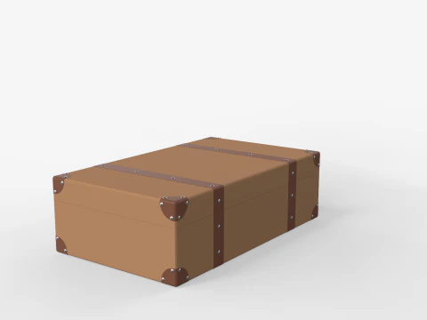 Vintage Suitcase 3D Model