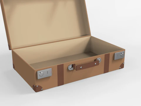 Vintage Suitcase 3D Model