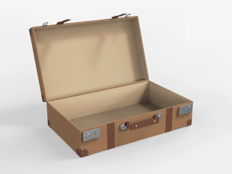 Vintage Suitcase 3D Model