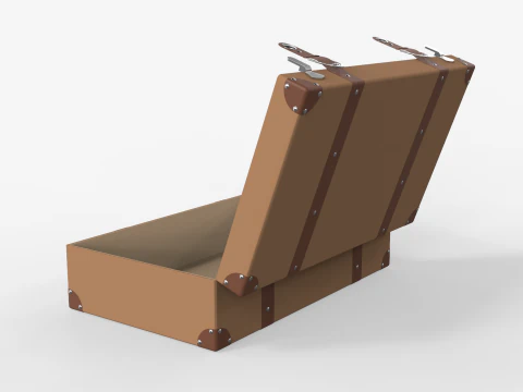 Vintage Suitcase 3D Model