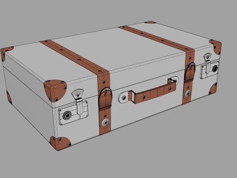 Vintage Suitcase Modello 3D