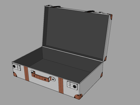 Vintage Suitcase Modello 3D