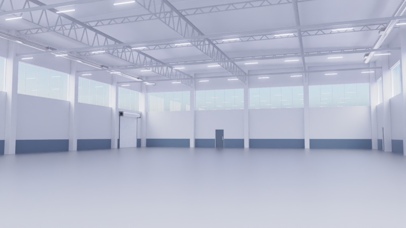 Warehouse Interior 1 3D Model .c4d .max .obj .3ds .fbx .stl .blend 