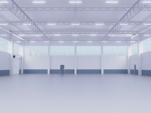 Warehouse Interior 1 3D Model