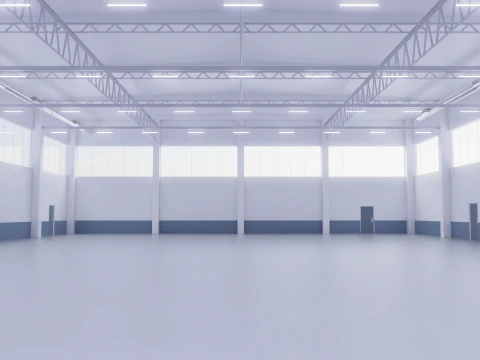 Warehouse Interior 1 3D Model