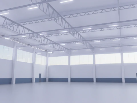 Warehouse Interior 1 3D Model