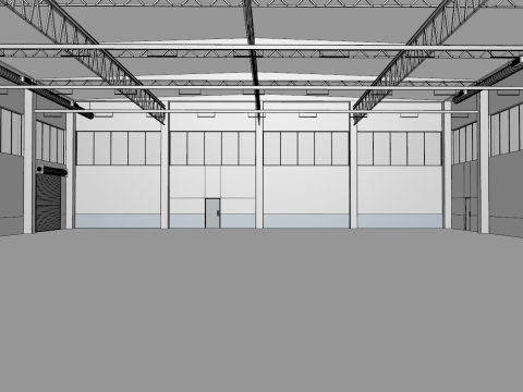 Warehouse Interior 1 3D Model