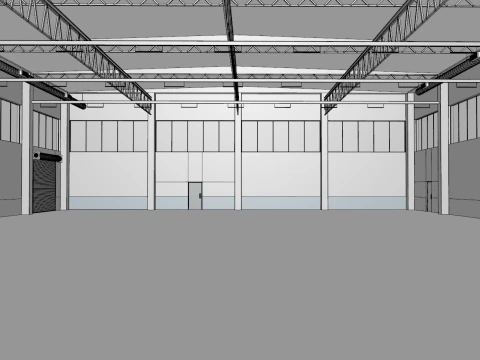 Warehouse Interior 1 3D Model